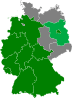 Karte der von mir bereiste Länder in Deutschland