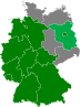 Karte der von mir bereiste Länder in Deutschland