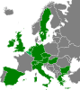 Karte der von mir bereiste Länder in Europa
