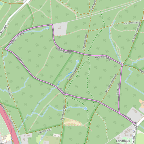Karte mit dem Streckverlauf