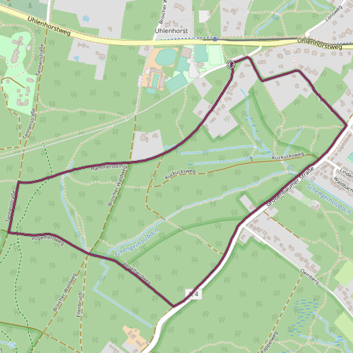 Karte mit dem Streckverlauf
