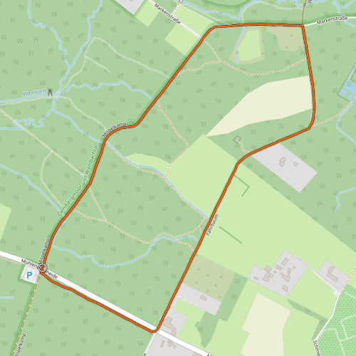 Karte mit dem Streckverlauf
