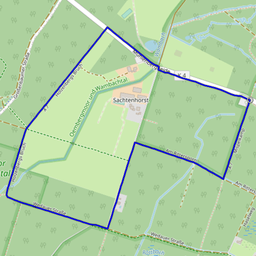 Karte mit dem Streckverlauf