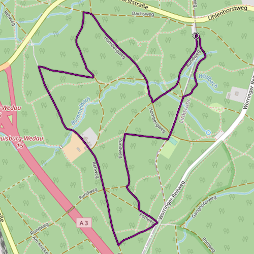 Karte mit dem Streckverlauf